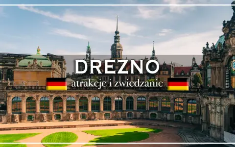Drezno na weekend: barokowy Zwinger, wieże kościołów i niemiecka flaga. Idealne miejsce na zwiedzanie.