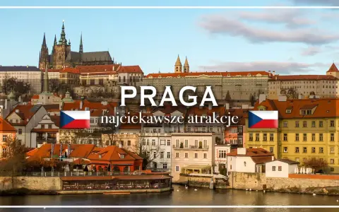 Praga: najciekawsze atrakcje i widoki na Wełtawie. Zamek na Hradczanach, kolorowe kamienice i czeska flaga.